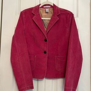 Gap Raspberry Pink Corduroy Blazer